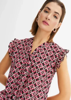 Outlet bedrucktes Blusentop Damen Bekleidung·Jacken & Mäntel|Blusen & Tuniken