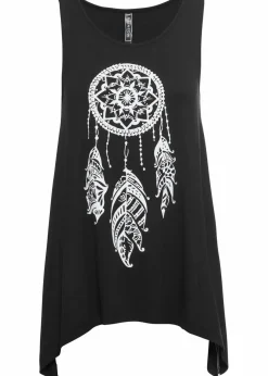 Outlet Bedrucktes Long-Top Damen Shirts & Tops