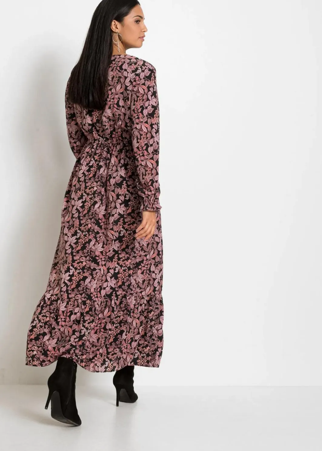 New Bedrucktes Maxikleid Damen Bekleidung·Pullover & Strickjacken|Nachhaltigere Materialien