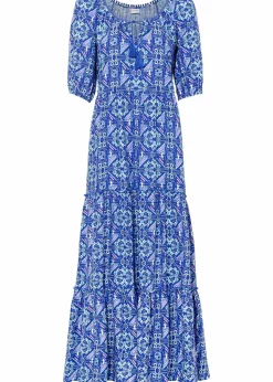 Damen bonprix Bekleidung·Pullover & Strickjacken|Kleider|Bedrucktes Maxikleid aus nachhaltiger Viskose