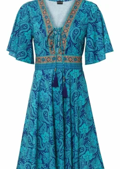 New bedrucktes Minikleid Damen Kleider|Bekleidung·Pullover & Strickjacken