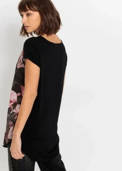 Damen bonprix Shirts & Tops|Nachhaltigere Materialien|Bedrucktes Shirt aus softem Viskose-Mix