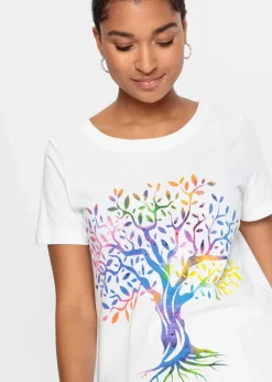 Damen bonprix Nachhaltigere Materialien|Shirts & Tops|Bedrucktes T-Shirt aus Bio-Baumwolle