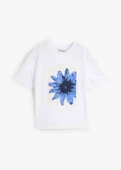 Damen bonprix Shirts & Tops|Nachhaltigere Materialien|Bedrucktes T-Shirt aus reiner Baumwolle