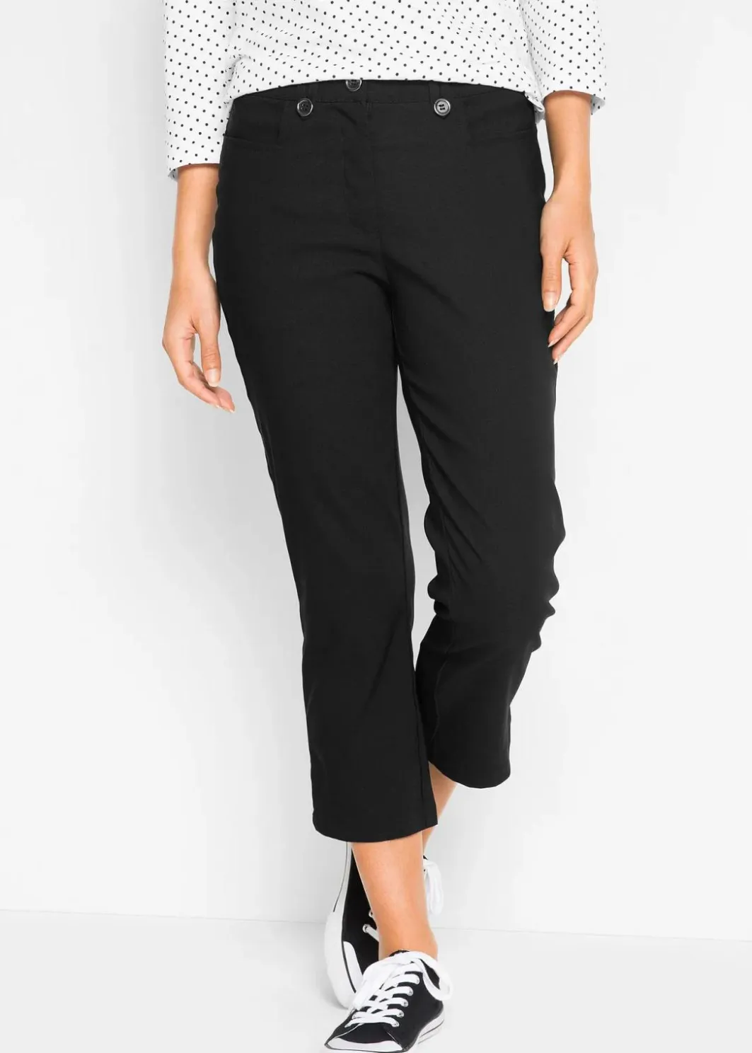 Damen bonprix Bekleidung·Kleider|Hosen|7/8-Bengalin-Hose mit Bequembund