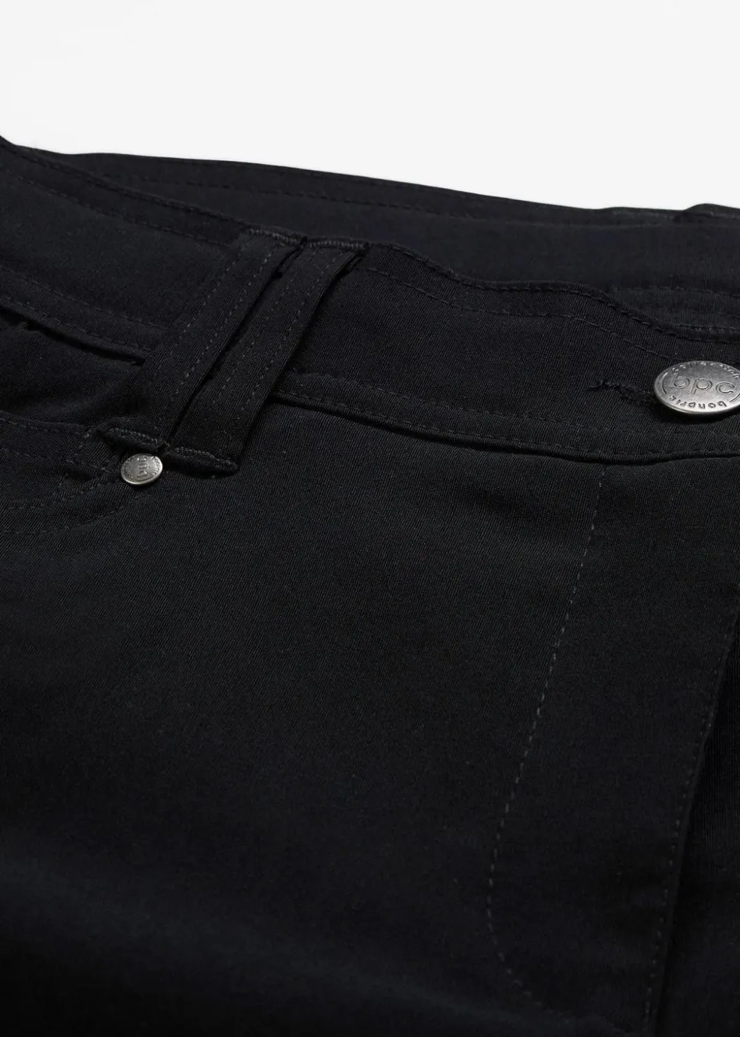 Damen bonprix Bekleidung·Kleider|Hosen|Bengalin-Stretch-Hose mit Bequembund, Straight
