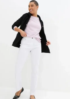 New Bengalin-Stretch-Hose mit Bequembund, Straight Damen Hosen|Bekleidung·Kleider