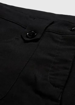 Damen bonprix Kurzgrößen|Bekleidung·Kleider|Bengalin-Stretch-Hose mit Bequembund