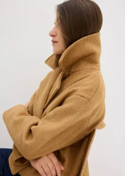 Damen bonprix Bekleidung·Hosen|Jacken & Mäntel|Übergangsjacke in Wolloptik