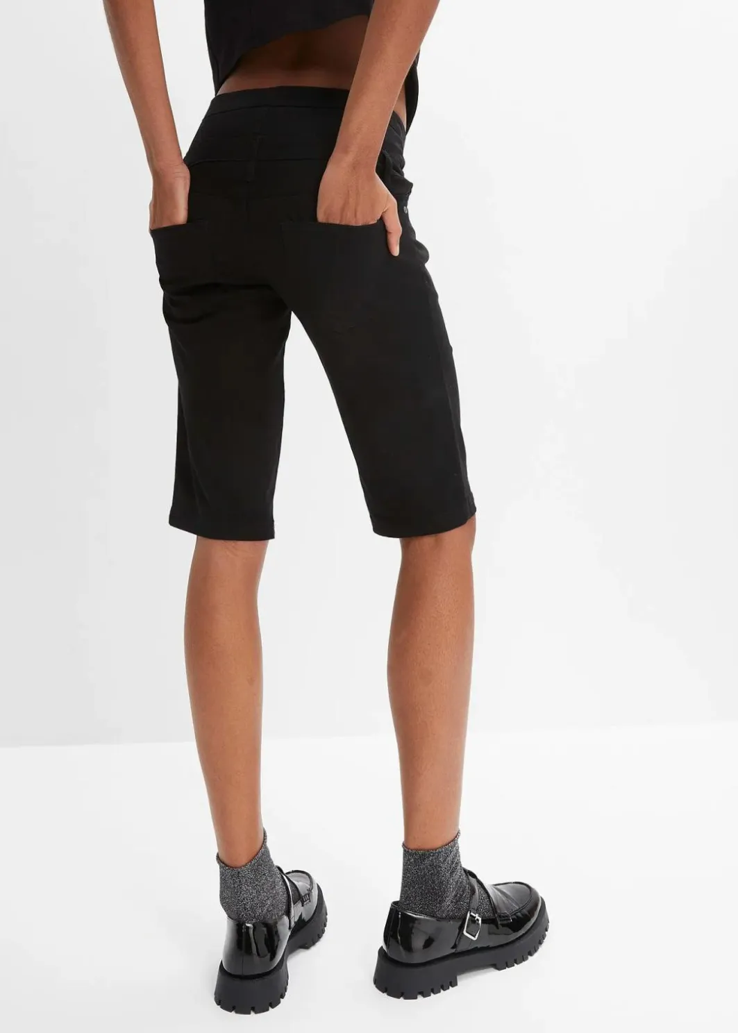 Online Bermuda aus elastischem Baumwoll-Mix Damen Bekleidung·Outdoorbekleidung|Bekleidung·Kleider