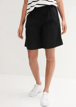 Damen bonprix Bekleidung·Outdoorbekleidung|Bekleidung·Kleider|Bermuda aus Leinen-Baumwoll-Mix