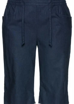 Damen bonprix Hosen|Shorts|Bermuda mit Leinen
