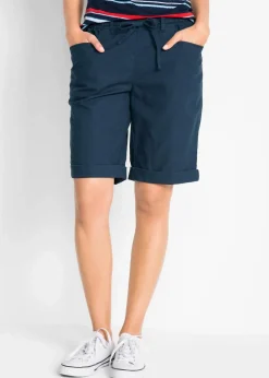 Damen bonprix Hosen|Shorts|Bermuda mit Leinen