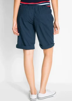 Damen bonprix Hosen|Shorts|Bermuda mit Leinen