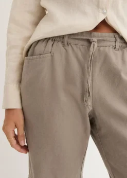 Damen bonprix Bekleidung·Outdoorbekleidung|Bekleidung·Kleider|Bermuda mit Leinen