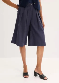 Damen bonprix Bekleidung·Outdoorbekleidung|Bekleidung·Kleider|Bermudas mit Bundfalten