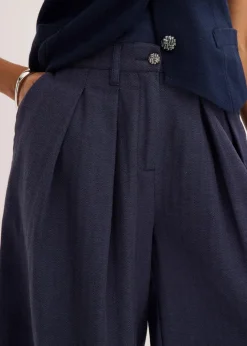 Damen bonprix Bekleidung·Outdoorbekleidung|Bekleidung·Kleider|Bermudas mit Bundfalten