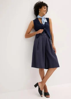 Damen bonprix Bekleidung·Outdoorbekleidung|Bekleidung·Kleider|Bermudas mit Bundfalten