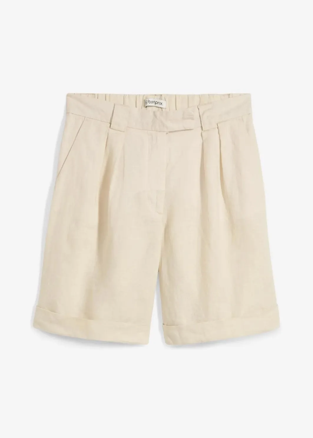 Damen bonprix Bekleidung·Outdoorbekleidung|Bekleidung·Kleider|Bermudashorts aus reinem Leinen