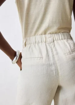 Damen bonprix Bekleidung·Outdoorbekleidung|Bekleidung·Kleider|Bermudashorts aus reinem Leinen