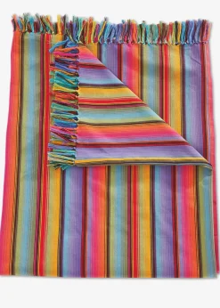 bonprix Hussen & Sofaüberwürfe|Tagesdecken & Plaids|Überwurf mit Streifen