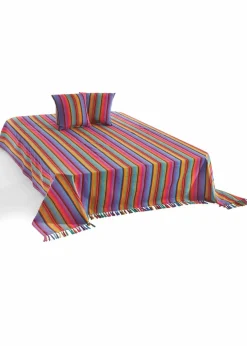 bonprix Hussen & Sofaüberwürfe|Tagesdecken & Plaids|Überwurf mit Streifen