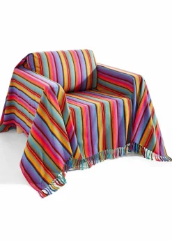 bonprix Hussen & Sofaüberwürfe|Tagesdecken & Plaids|Überwurf mit Streifen