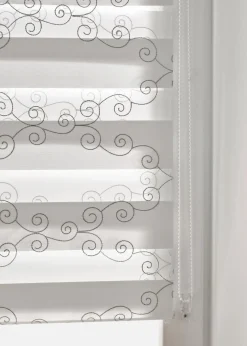New Besticktes Doppelrollo mit grafischem Muster Rollos