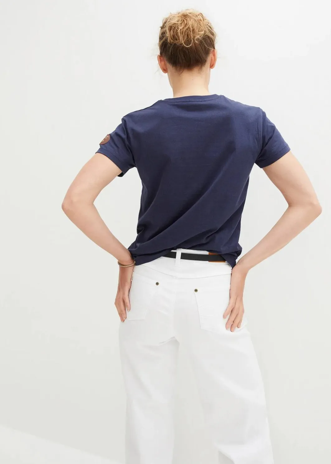 Outlet Besticktes T-Shirt Damen Nachhaltigere Materialien|Shirts & Tops