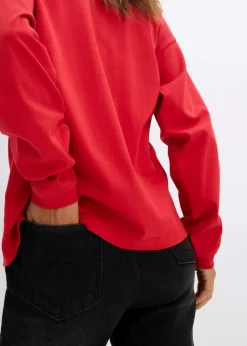 Discount Besticktes Weihnachts-Langarmshirt, oversized Damen Shirts & Tops