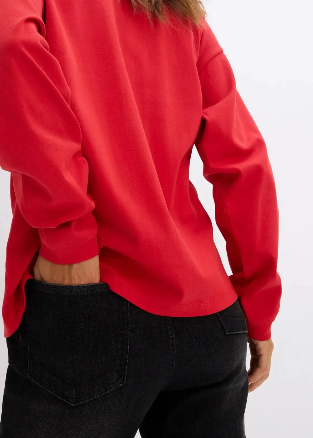 Discount Besticktes Weihnachts-Langarmshirt, oversized Damen Shirts & Tops