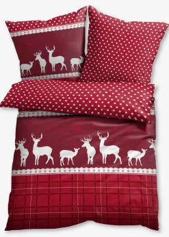 bonprix Bettwäsche|Weihnachtsdeko & -Textilien·Bettwäsche|Bettwäsche mit Elch