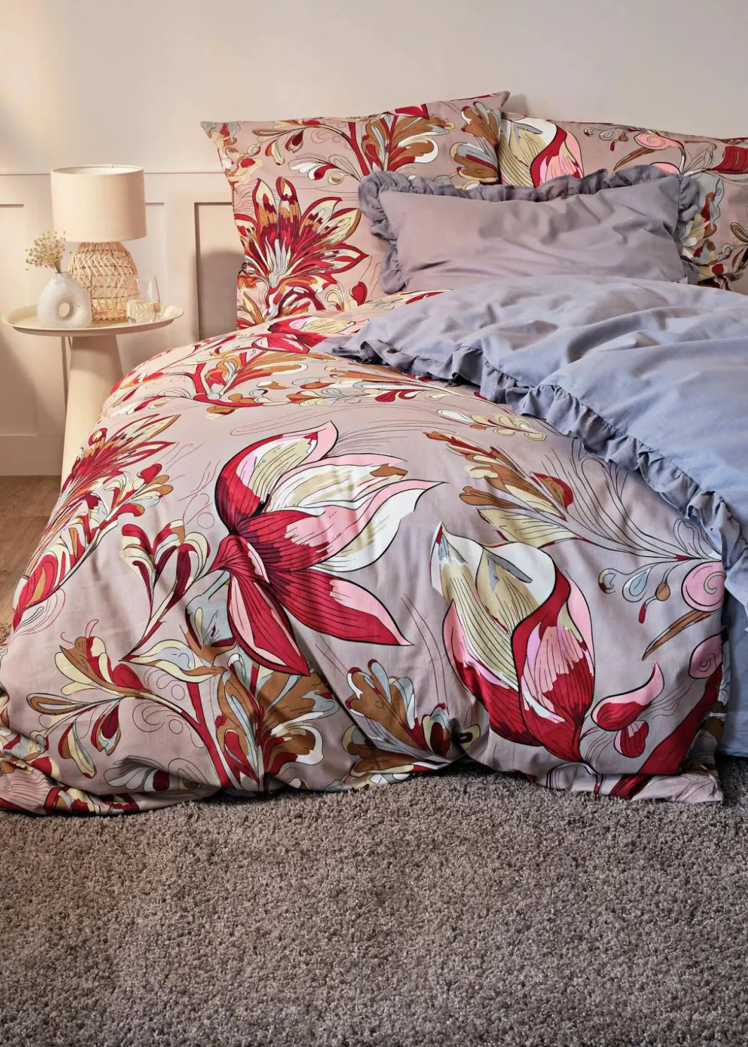 bonprix Bettwäsche|Bettwäsche mit floralem Design
