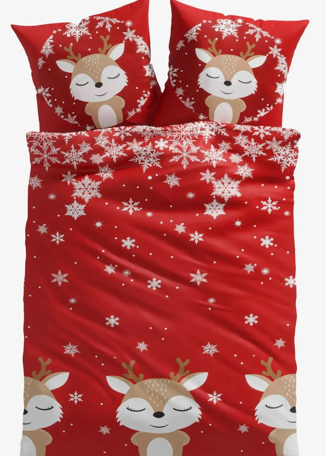 bonprix Bettwäsche|Weihnachtsdeko & -Textilien·Bettwäsche|Bettwäsche mit Rentieren