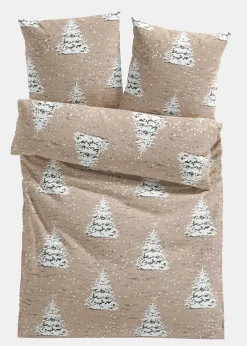 bonprix Bettwäsche|Weihnachtsdeko & -Textilien·Bettwäsche|Bettwäsche mit Tannenbäumen