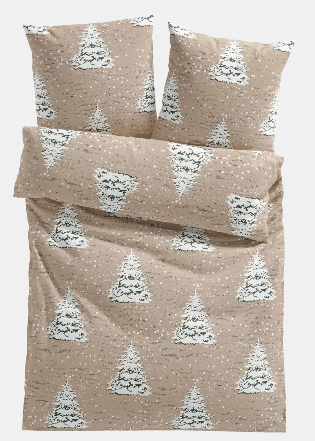 bonprix Bettwäsche|Weihnachtsdeko & -Textilien·Bettwäsche|Bettwäsche mit Tannenbäumen