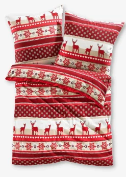 bonprix Bettwäsche|Weihnachtsdeko & -Textilien·Bettwäsche|Bettwäsche mit winterlichem Design