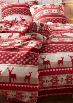 bonprix Bettwäsche|Weihnachtsdeko & -Textilien·Bettwäsche|Bettwäsche mit winterlichem Design