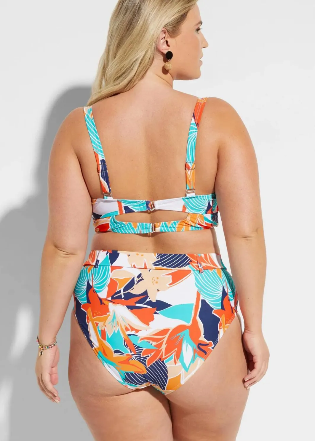 Sale Bügel Bikini mit Highwaist-Bikinihose (2-tlg.Set) Damen Große Cups D-F|Nachhaltigere Materialien