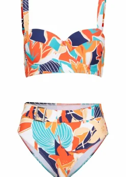 Damen bonprix Nachhaltigere Materialien|Bademode·Bikinis|Bügel Bikini mit Highwaist-Bikinihose (2-tlg.Set)
