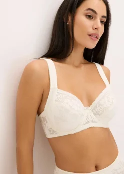 Damen bonprix Wäsche·Dessous|Wäsche·Große Cups D-H|Bügel-BH aus zarter Spitze
