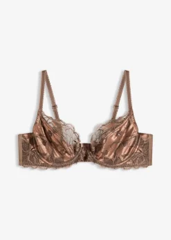 New Bügel-BH aus zweifarbiger Spitze Damen Große Cups D-H|Bhs