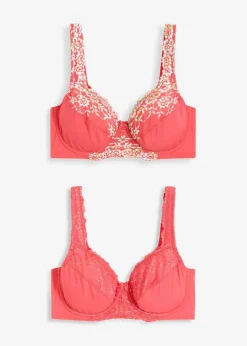 Clearance Bügel-BH mit filigraner Spitze (2er Pack) Damen Wäsche·Bhs|Nachhaltigere Materialien