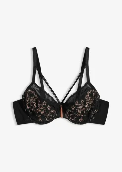 Damen bonprix Große Cups D-H|Nachhaltigere Materialien|Bügel-BH mit Glitzergarn