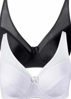Discount Bügel-BH mit Mesh (2er Pack) Damen Große Cups D-H|Bhs