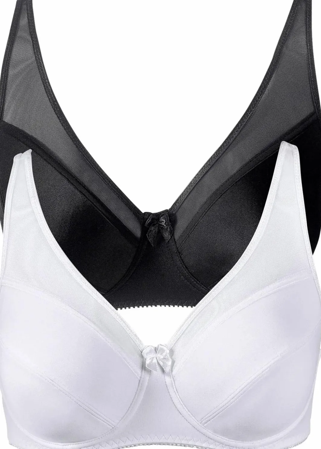 Discount Bügel-BH mit Mesh (2er Pack) Damen Große Cups D-H|Bhs