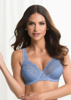 Sale Bügel-BH mit zarter Spitze (2er Pack) Damen Große Cups D-H|Nachhaltigere Materialien