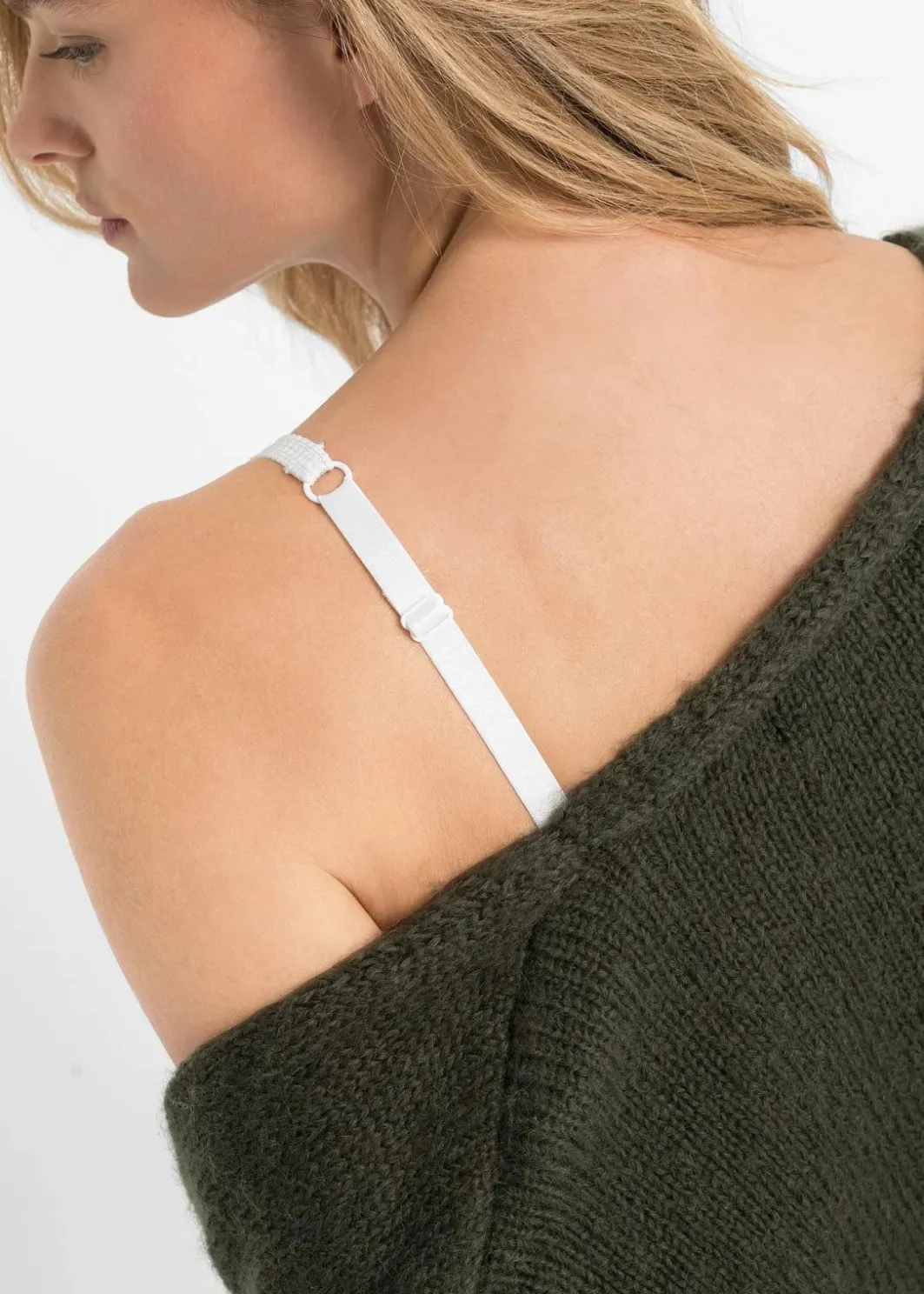 Damen bonprix Große Cups D-H|Nachhaltigere Materialien|Bügel-BH mit zarter Spitze (3er Pack)