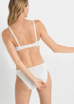 Damen bonprix Große Cups D-H|Nachhaltigere Materialien|Bügel-BH mit zarter Spitze (3er Pack)