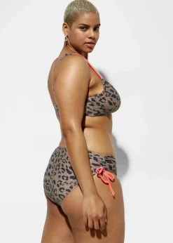 Damen bonprix Große Cups D-F|Nachhaltigere Materialien|Bügel-Bikini mit Bindebändern (2-tlg.Set)
